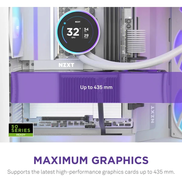 NZXT H9 Flow RGB biela - Počítačové skrine - Obrázok LA7K000K01