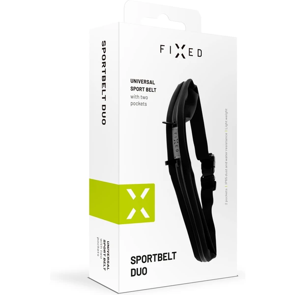 FIXED Sportbelt Duo univerzálny športový opasok čierny - Puzdra - Obrázok LAAFF00101