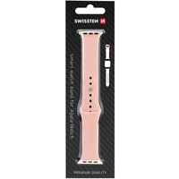 SWISSTEN silikónový remienok pre Apple Watch 42-44 mm pieskovo ružový - Remienky