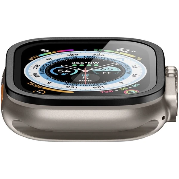Spigen Glass tR Slim Pro 1 Balenie tvrdené sklo Apple Watch Ultra 49mm čierne - Ochranné fólie a sklo - Obrázok LAJA000601
