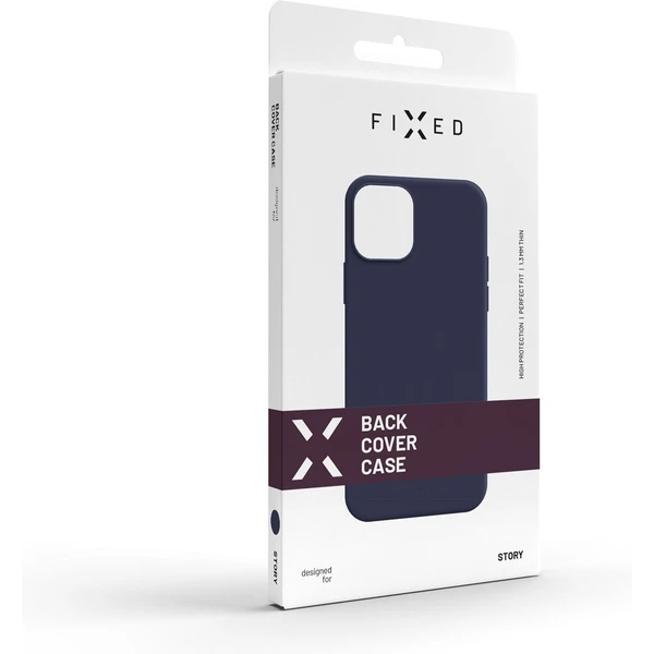 FIXED Story silikónový kryt Apple iPhone 13 Mini modrý - Puzdra - Obrázok LATZ000501