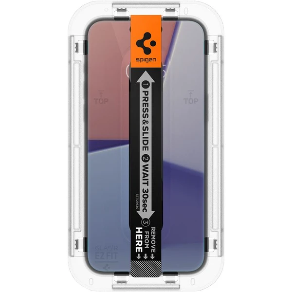 Spigen Glass tR EZ Fit Privacy 2 Pack tvrdené sklo iPhone 16 Plus/15 Plus číre - Ochranné fólie a sklo - Obrázok LBX8000601