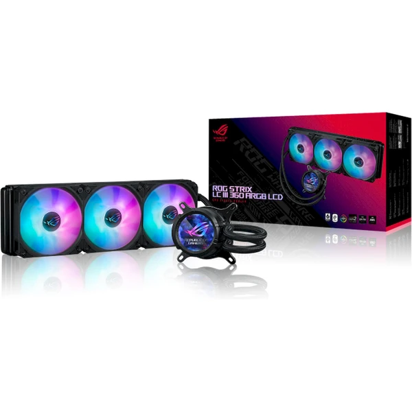 ASUS ROG STRIX LC III 360 ARGB LCD čierna - Chladiče - Obrázok LCB9000O01
