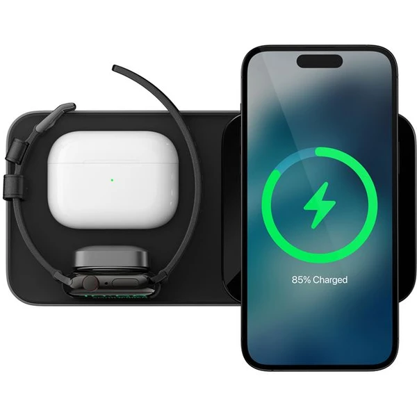 Nomad Base One Max 3in1 MagSafe bezdrôtová nabíjačka čierna - Nabíjačky - Obrázok LCO2000L01