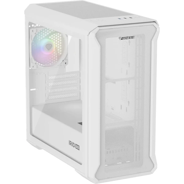 Genesis IRID 503 ARGB LITE biela - Počítačové skrine - Obrázok LCZE000K01