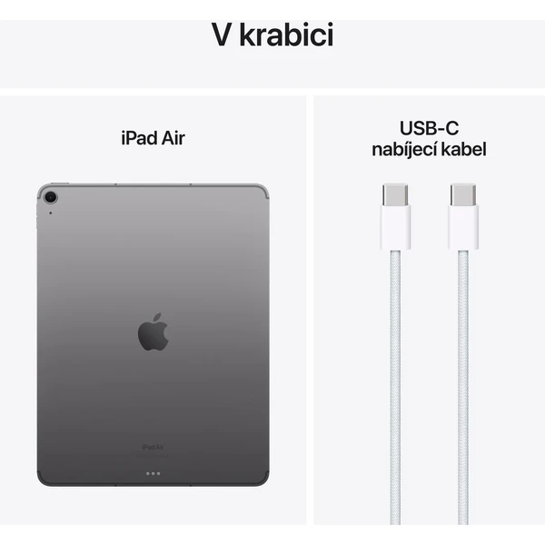 Apple iPad Air 13" 128GB Wi-Fi + Cellular vesmírne šedý (2024) (Kategória A) - Tablety - Obrázok LD84000J01