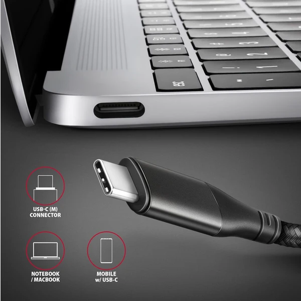 AXAGON USB-C/HDMI redukcia 4K 0,25m čierna - Káble a redukcie - Obrázok LDX3000L01