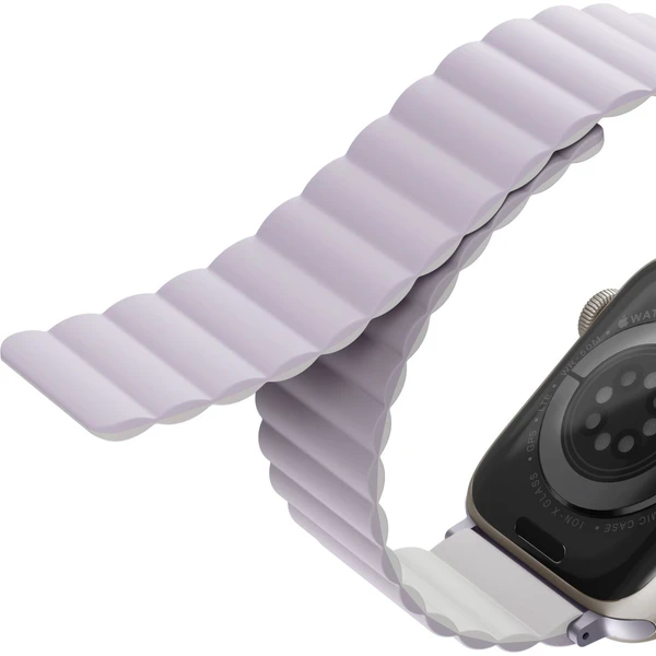 UNIQ Revix obojstranný remienok pre Apple Watch 49/46/45/44/42mm Lilac (fialový/biely) - Remienky - Obrázok LE3WF00101