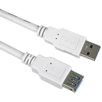 PremiumCord USB-A/USB-A predlžovací kábel 5m biely - Káble a redukcie