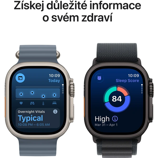 Apple Watch Ultra 3 (2025) 49mm Čierny titán s čiernym titánovým milánskym ťahom M - Inteligentné hodinky - Obrázok LFQH000K01