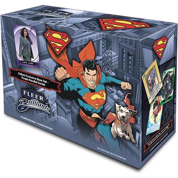 Sběratelské karty 2024-25 Upper Deck Fleer Brilliants Superman Mega Box