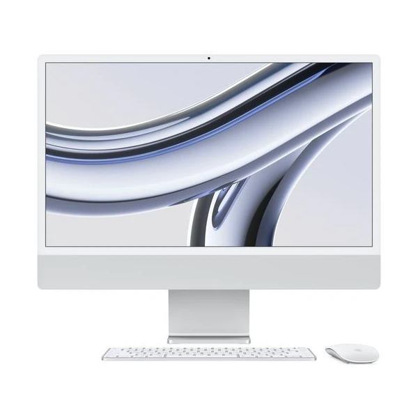 CTO Apple iMac 24" (2023) / 16GB / Mouse / CZ KLV / strieborný / Stojan / 256GB SSD / Bez ethernetu - All-in-one - Hlavný obrázok
