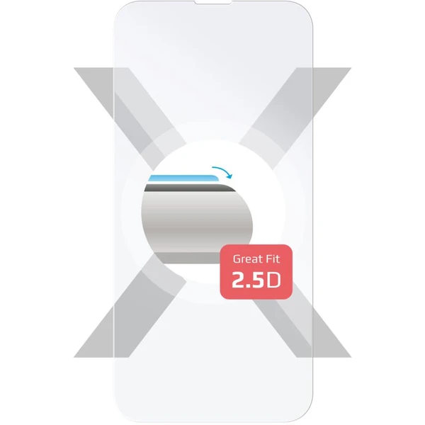 FIXED 2,5D tvrdené sklo Apple iPhone 13/13 Pro/14/16e/17e číre - Ochranné fólie a sklo - Hlavný obrázok