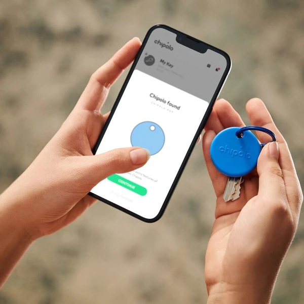 Chipolo POP Bluetooth lokátor modrý - Lokátory - Obrázok LGIE000O01