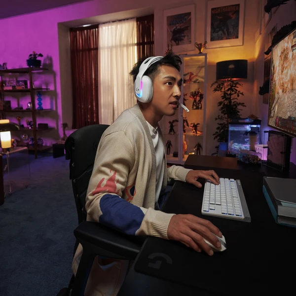 Logitech G522 LIGHTSPEED bezdrôtové herné slúchadlá biela - Slúchadlá - Obrázok LGRF000L01