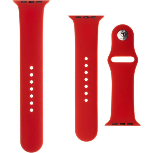 FIXED Silicone Strap silikónový remienok set Apple Watch 42 mm/44 mm červený - Remienky - Obrázok LGTFF00101