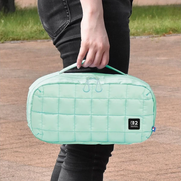 HORI puzdro Puff Pouch Cozy Green (NSW/NSW2/OLED) zelené - Puzdra - Obrázok LGYL000K01
