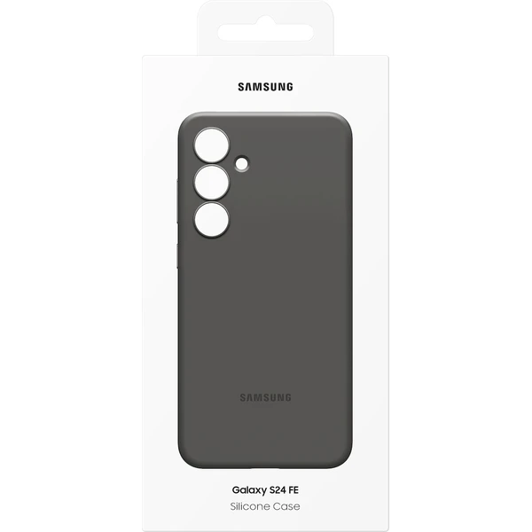 Samsung Silicone Case ochranný kryt Galaxy S24 FE čierny - Puzdra - Obrázok LH78000K01