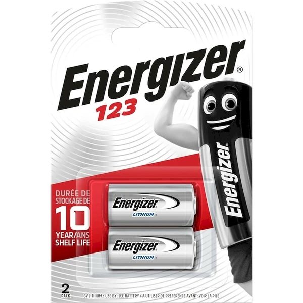 Energizer CR123 Photo lítiová batéria - 2ks - Batérie - Hlavný obrázok