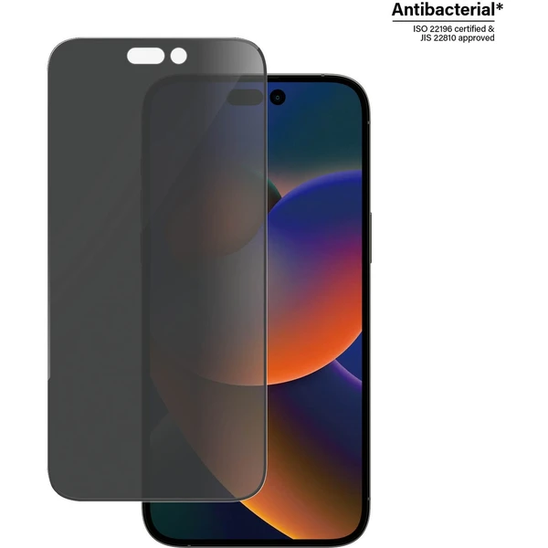 PanzerGlass™ Ultra-Wide Fit Privacy iPhone 14 Pro Max s inštalačným rámčekom - Ochranné fólie a sklo - Obrázok LHKG100501