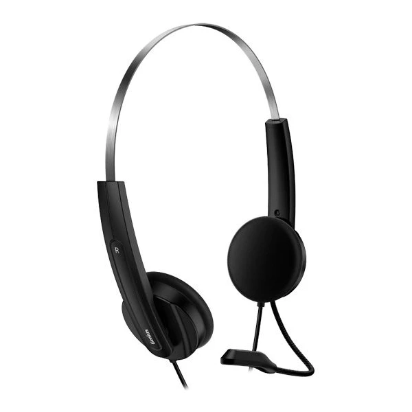 Genius HS-220U USB slúchadlá s mikrofónom čierna - Slúchadlá - Obrázok LHVK300401