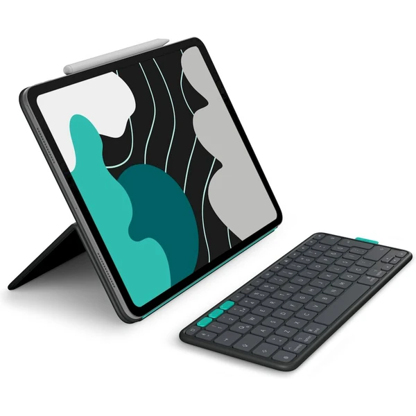 Logitech Flip Folio pre iPad Pro (M4, M5) a Air 11' (M2, M3) CZ grafitové - Puzdra s klávesnicou - Hlavný obrázok