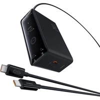 Nabíjacia stanica Baseus Digital Charger 240W GaN, 3x USB-C, USB + DC, 1m kábel čierna - Nabíjačky