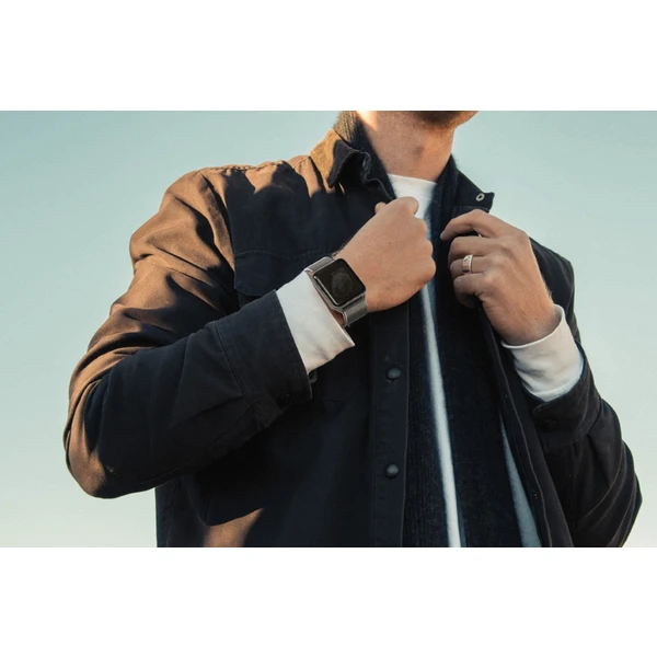 UNIQ Dante oceľový remienok Apple Watch 42/41/40/38mm Rose ružovo zlatý - Remienky - Obrázok LIZ4000301