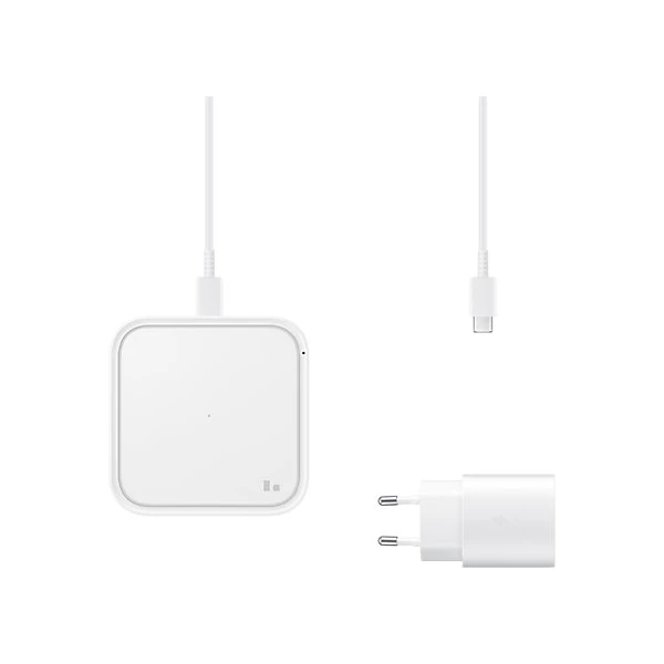 Samsung bezdrôtová nabíjacia podložka s adaptérom 15W (EP-P2400TWE) biela - Nabíjačky - Obrázok LK38100501