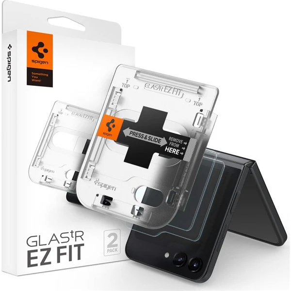 Spigen Glass tR EZ Fit Cover 2 Pack tvrdené sklo Samsung Galaxy Z Flip5 - Ochranné fólie a sklo - Hlavný obrázok