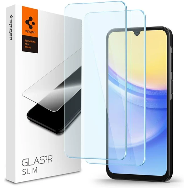 Spigen Glass tR Slim 2 Pack ochranné sklo Samsung Galaxy A25 5G/Galaxy A15/Galaxy A15 5G - Ochranné fólie a sklo - Hlavný obrázok