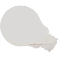 Rocada Skin Shape Idea 6461-7035 magnetická tabuľa svetlo šedá RAL 7035 - Magnetické tabule