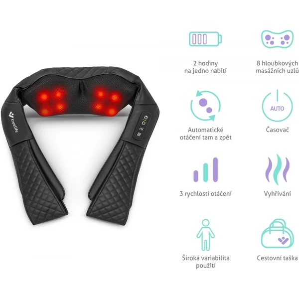 TrueLife RelaxBack B6 Charge masážny golier - Masážny prístroj - Obrázok LL42000N01