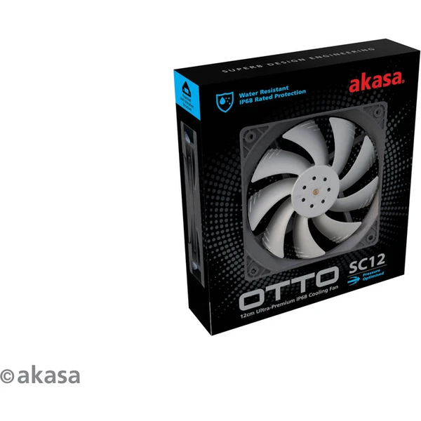 Akasa OTTO SC12, 120mm, sivá - Ventilátory pre PC - Obrázok LL4X600301