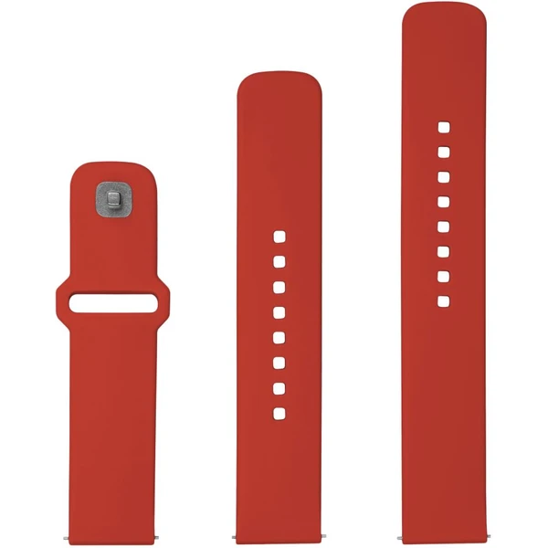 Set silikónových remienkov FIXED Silicone Sporty Strap s Quick Release 22mm pre smartwatch, červený - Remienky - Obrázok LMM2000O01