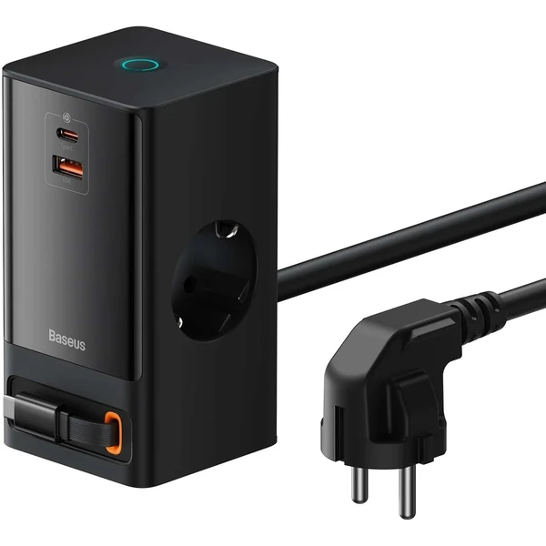 Baseus Nabíjacia stanica PowerCombo Digital 65W EU čierna - Nabíjačky - Hlavný obrázok