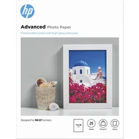 HP Advanced Glossy Photo Paper 25 hárkov/13 x 18 cm bezokrajová tlač - Fotopapiere