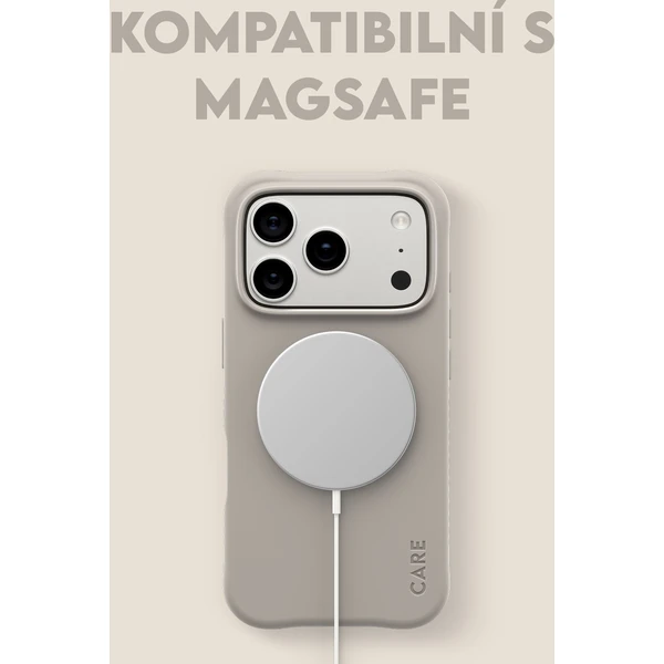 PanzerGlass® CARE Samba kryt s MagSafe Apple iPhone 17 Pro Vanilla - Puzdra - Obrázok LNDH000K01