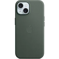 Kryt z tkaniny FineWoven s MagSafe na iPhone 15 listovo zelený - Puzdra