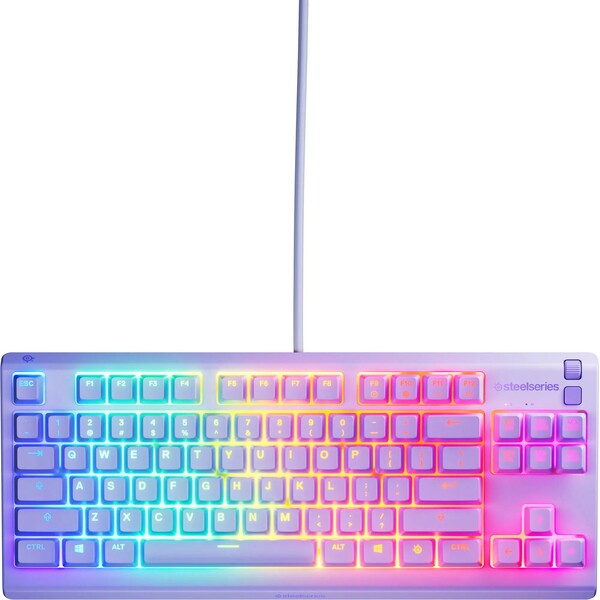 SteelSeries Apex 3 TKL herná klávesnica US fialová