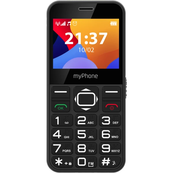myPhone Halo 3 Senior s nabíjacím stojanom čierny - Mobilné telefóny - Hlavný obrázok