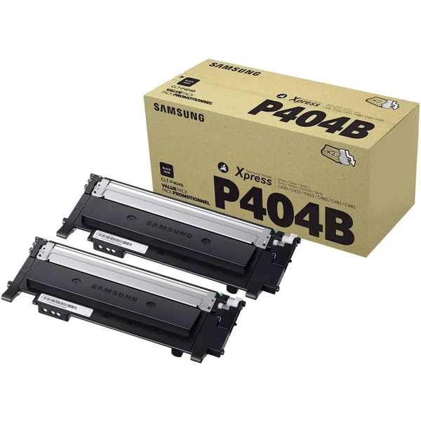 Samsung CLT-P404B Balenie 2 čiernych tonerových kaziet - Cartridge - Hlavný obrázok