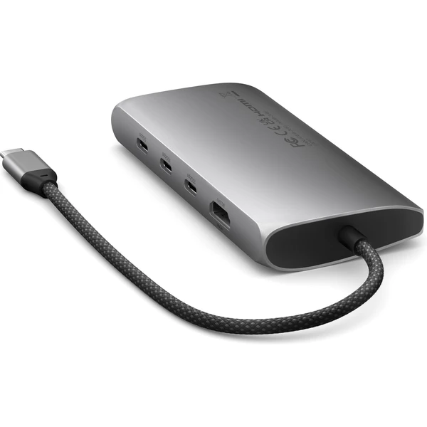 Satechi USB-C viacportový adaptér 8K s Ethernet V3 vesmírne šedý - USB huby - Obrázok LPX5000O01