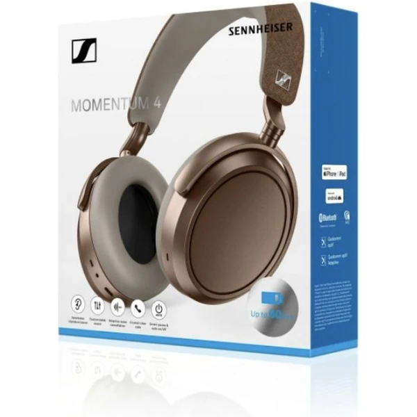 Sennheiser MOMENTUM 4 bezdrôtové slúchadlá hnedá - Slúchadlá - Obrázok LQBH000K01