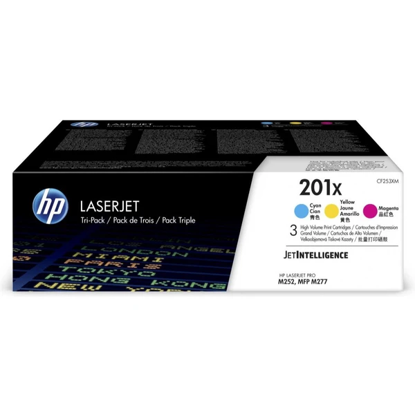 HP CF253XM č. 201X Viacfarebná originálna - Tonery - Hlavný obrázok
