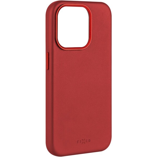 FIXED MagLeather kožený kryt s MagSafe Apple iPhone 14 Pre červený