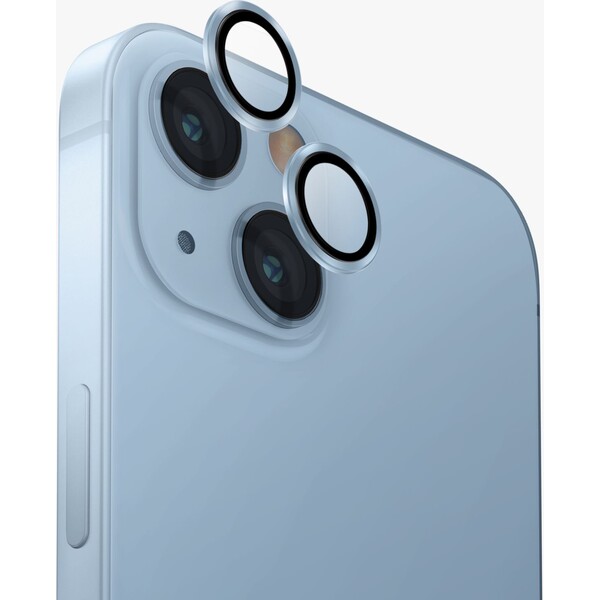 UNIQ OPTIX IPHONE 15/15PLUS (2023) 6.1 / 6.7 ALUMINIUM CAMERA LENS PROTECTOR - MIST BLUE (BLUE)