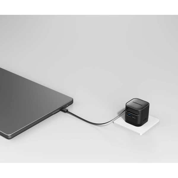 Cubenest S3D2 PD GaN nabíjačka s káblom (65W) čierna - Nabíjačky - Obrázok LSBK000K01