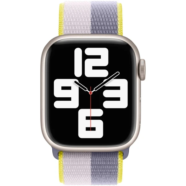 Apple Watch prevliekací športový remienok 41/40/38mm levanduľovo šedý / svetlo ľaliový - Remienky - Obrázok LSC9100501