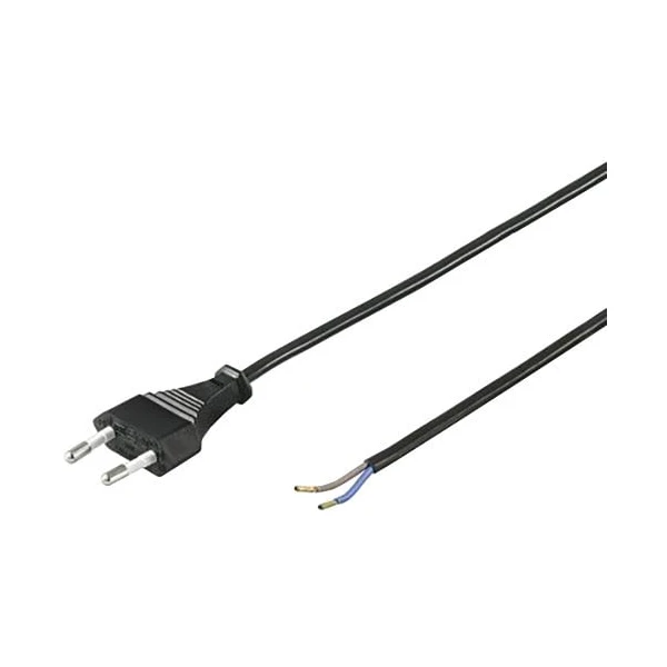 PremiumCord Flexo napájací kábel s vidlicou 230V 2m čierny - Káble a redukcie - Hlavný obrázok